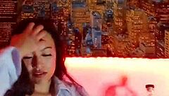 Hot Latina Girl Masturbates Live With Dildo