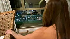 Flavia Oliver, the blonde Brazilian, fucks in positions without condom 😍