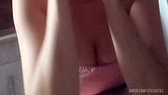 i tease his small cock with my big pussy