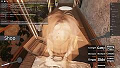 feeling intense passion in roblox-themed anal and blowjob session