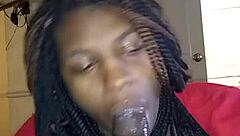 Diamond Mercedez performs sloppy blowjob in Florida USA