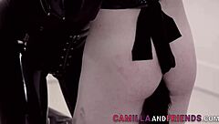 shemale in latex banging her boy 😈💥