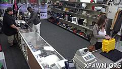 so this amateur european chick is getting sucked and fucked hard in the backstage casting room