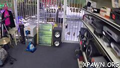 so this amateur european chick is getting sucked and fucked hard in the backstage casting room