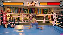 cosplay sextape with street fighter blondie fesser as kolin getting bent over anal fucking