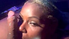 Queenko gives a sloppy blowjob to that big cock