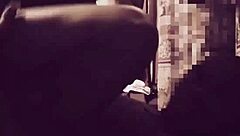 This babe's pussy riding big cock on bed, moaning so loud