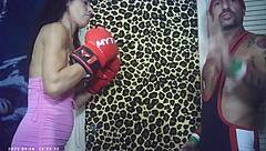 Slim Model Takes First Hardcore Fuck Behind Scenes with Glasses!