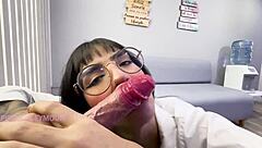 Interview ends in the big ass of a brunette, so hot