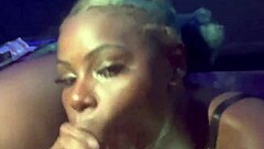 Queenko gives a sloppy blowjob to that big cock