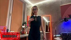 Amateur Crossdresser Transforms in Bath, Taking Big Black Cock in Ass and Pussy Double Penetration