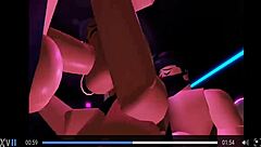 Detailed Scene of a Trio Engaging in Sex on Roblox Platform with Intense Fucking and Cum Shots