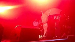 Lady Gaga takes off her clothes during the show in a bold celebrity moment