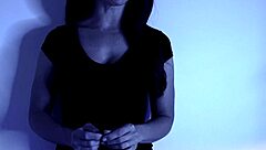 The reluctant wife engages in a roleplay scenario with her coworker.