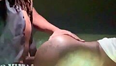 in the beale STREET parking GARAGE, she bends OVER for a SUCKING BLOWJOB and WET PUSSY CREAMPIE.