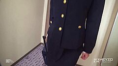 nao mizuki invites attention to her intimate area in this japanese creampie scene