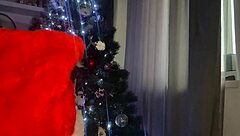 fucking the snow maiden under christmas tree with muff diving and cock