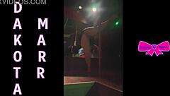 i saw dakota marr pole dancing in nebraska strip club and her clothes ripped