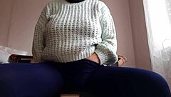 I Riskily Masturbate to Orgasm at Work in the Office