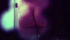 tattooed babe strips in shower with clothes ripped