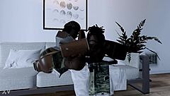 The BLACK THOT Gets Her ASS STRETCHED By A MONSTER BBC In This Intense Scene