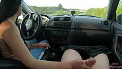 I gave public road car handjob to huge cock neighbor friend. It felt thrilling!