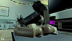 The BLACK THOT Gets Her ASS STRETCHED By A MONSTER BBC In This Intense Scene