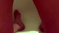Is this naughty wife bathing her cock in the shower?