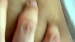 she wears pink lingerie while he penetrates her deeply