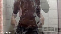 Ginger's Soapy Wet Nipples And Tits Closeup