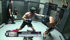 I watch April ride a long hard cock in fishnets until she cums