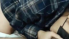 Wow, cute athletic girl sucks cock like a lollipop at work!