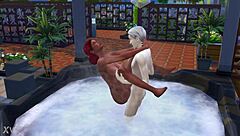 the sims 4 bath turns into public jacuzzi rough sex