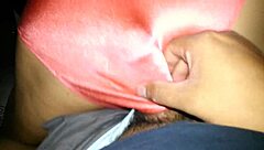 she slips on orange satin panties and we get into some intense fucking right there