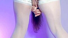 Watch the bar owner mimic the maid masturbating for clients in chubby solo.