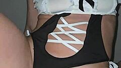 naked stepsister gets fucked while i watch her cum