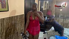 She rode my big cock as thanks for the dress.