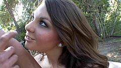 Cali Hayes sucks and fucks her daddy's monster cock with assfucking