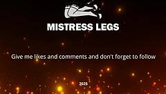 Goddess Teases Big Booty In White Stockings