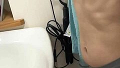 Wife's Nipples Pinched and Licked After Shower Sex