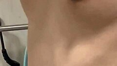 Wife's Nipples Pinched and Licked After Shower Sex