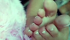 this skinny brunette gives jerk off instructions, telling you how to stroke your cock.