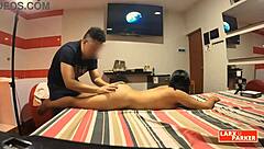 Perla lets her big ass be licked deep.