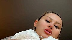 Blonde With Big Natural Tits In Closeup