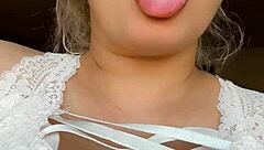 Blonde With Big Natural Tits In Closeup