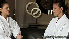 hey, check this wam lesbian masseuse using a strapon during nuru massage! it's wild to see her skills in high def action. wow!