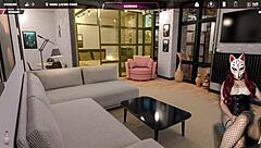 Steps of debauchery 34 features a gamer girl with big tits in stockings.