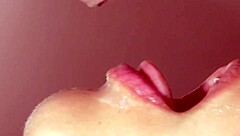 Japanese wife gives an amazing blowjob close up