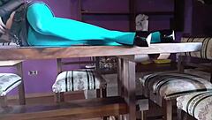 laura rocks high heels and pantyhose in teen compilation