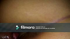 Haciendole cream pie y cogiendome a mi putita con la regla